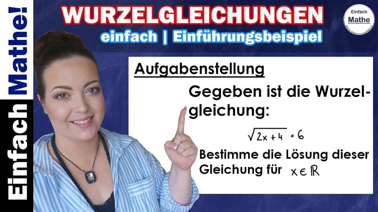 Wurzelgleichung berechnen | Gleichung mit Wurzel lösen by einfach mathe!