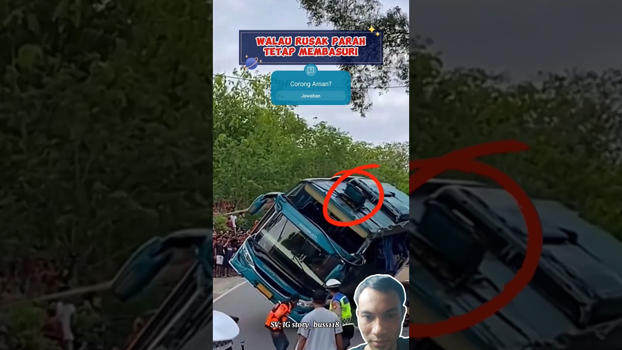 Bus Rusak Parah Tetap Membasuri #basuri #busmania #shorts
