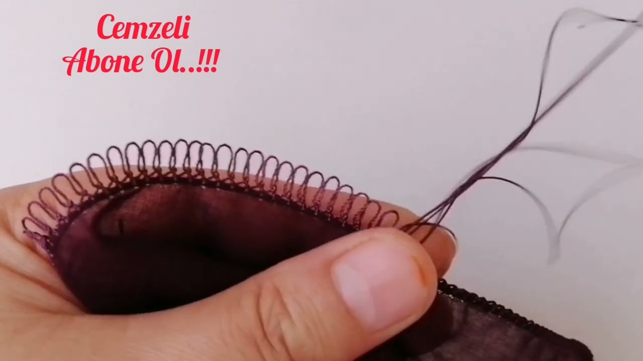 iğne oyası sıralı model i&ccedil;in &ccedil;imen yapımı