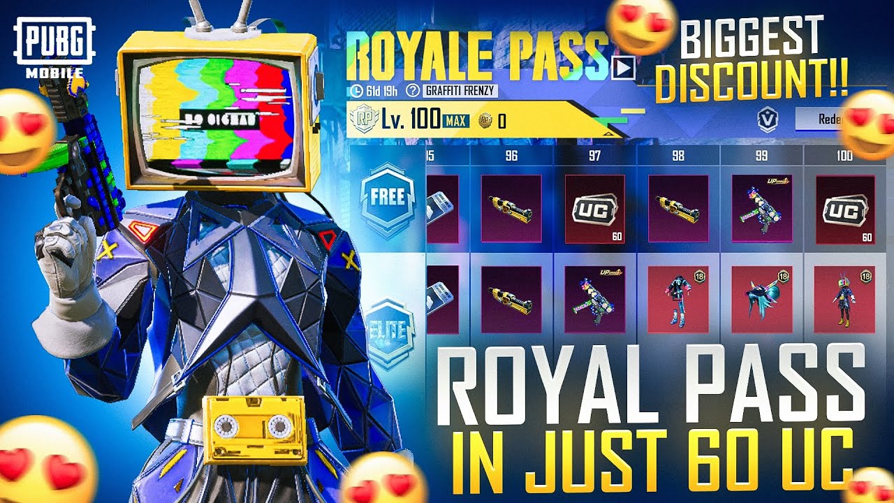 😱OMG BUY ROYAL PASS IN 60 UC ONLY RP MAXOUT