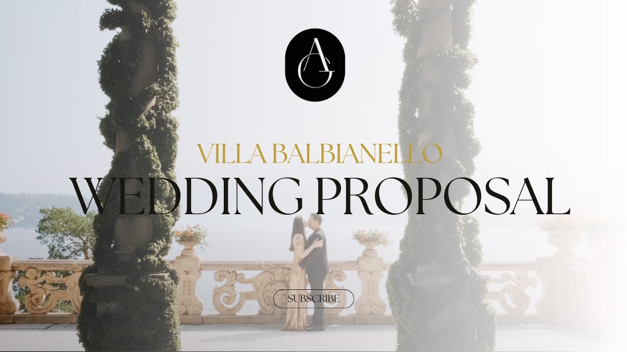 Romantic and Fun Wedding Proposal at Villa Balbianello with Engagement in Milan