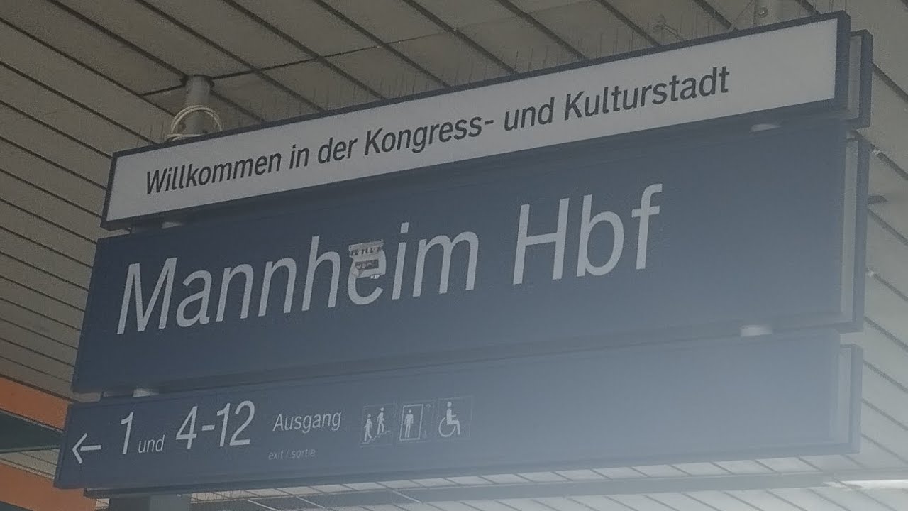 Bahnhofsansagen in Mannheim Hbf 