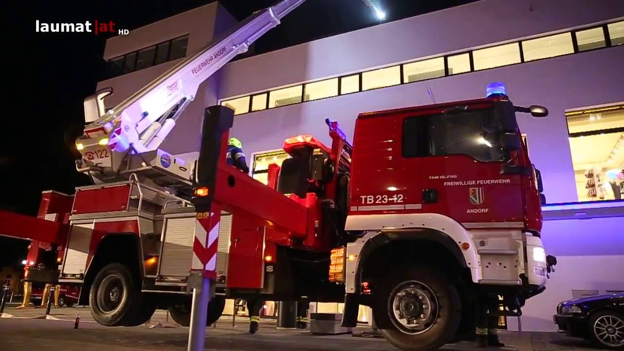 Großbrand im Stadtzentrum von Ried im Innkreis