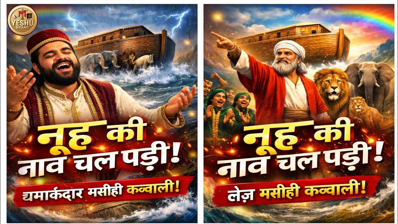 नूह की नाव चल पड़ी | Noah’s Ark Masihi Qawwali Song 2026 | High BPM Christian Worship Song #yeshu 