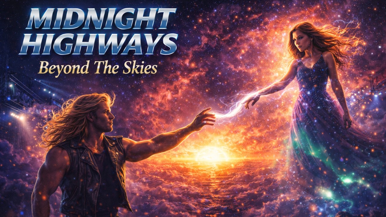 Beyond The Skies | Cinematic Melodic Rock Ballad | Midnight Highways (Lyric Video)