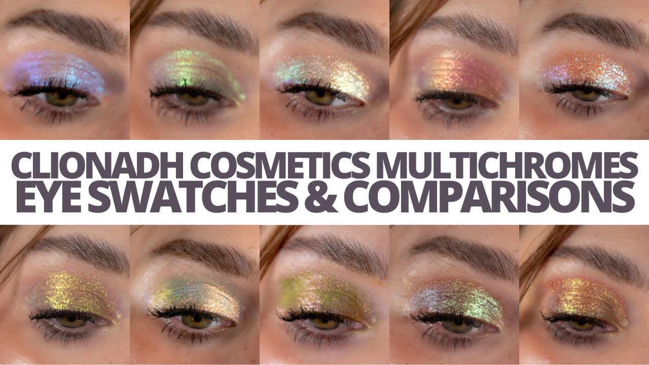 Eye Swatches and Comparisons of my Clionadh Cosmetics Haul