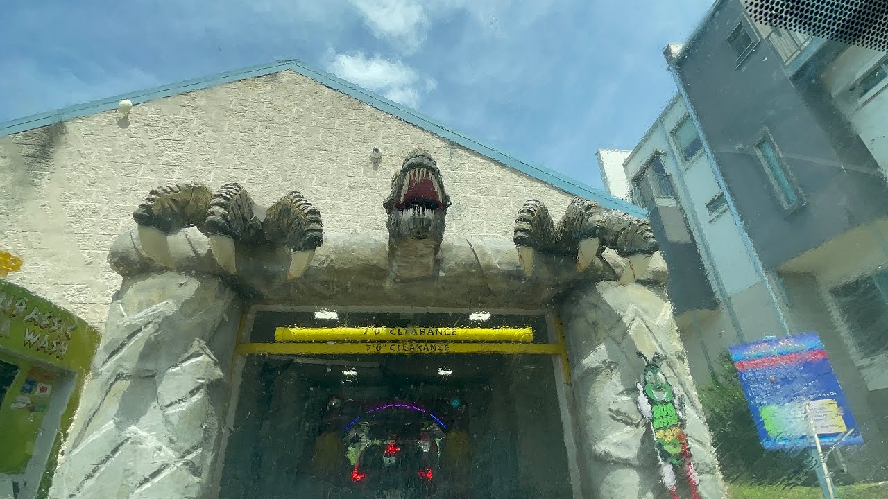 Jurassic Car Wash in Austin Texas 
