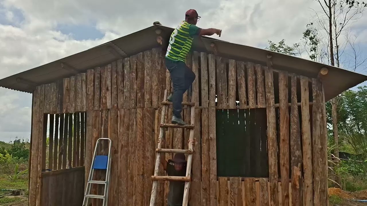 Construindo uma cabana na roça(parte 5 )