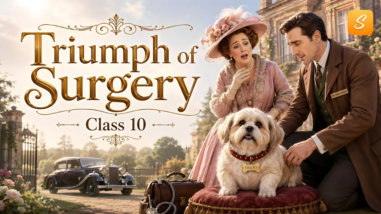 A Triumph of Surgery Class 10 (Animation) | Class 10 English Chapter 1 Footprints Without Feet Book