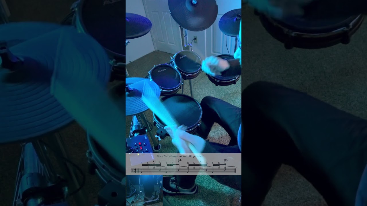 Soca Hi-Hat Variation &ndash; L/R Flow 🥁 #drums #soca #technique