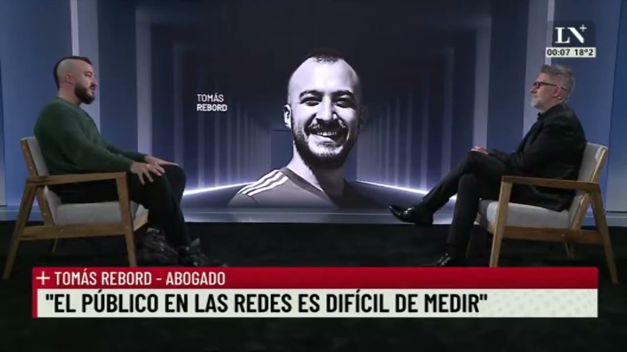 Tomás Rebord con Luis Novaresio: 