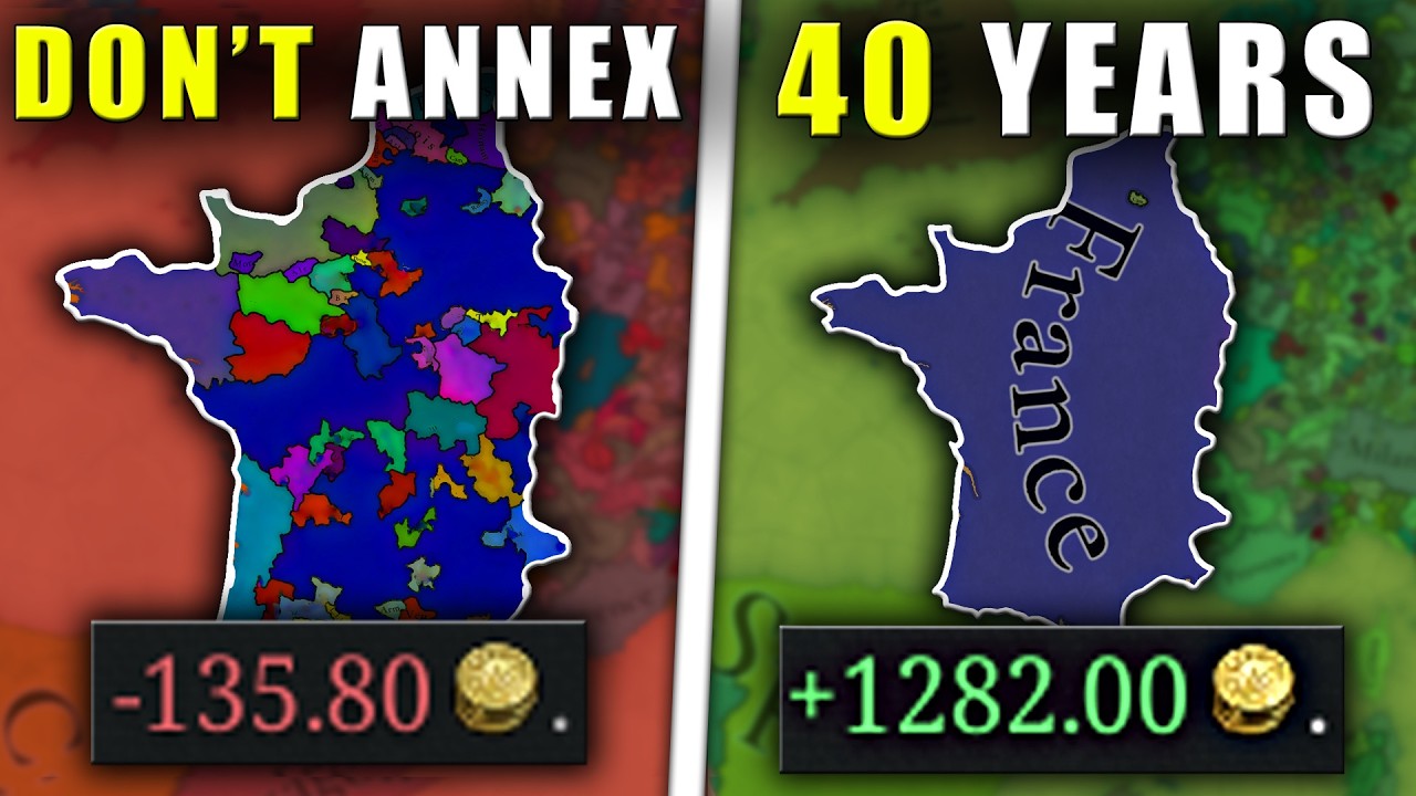 I Stopped Annexing Vassals and United France in 40 years - EU5 Guide.