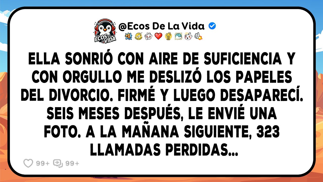 Mi Esposa Sonrió Con Aire De Suficiencia Y Orgullosamente Me Deslizó Los Papeles Del Divorcio…