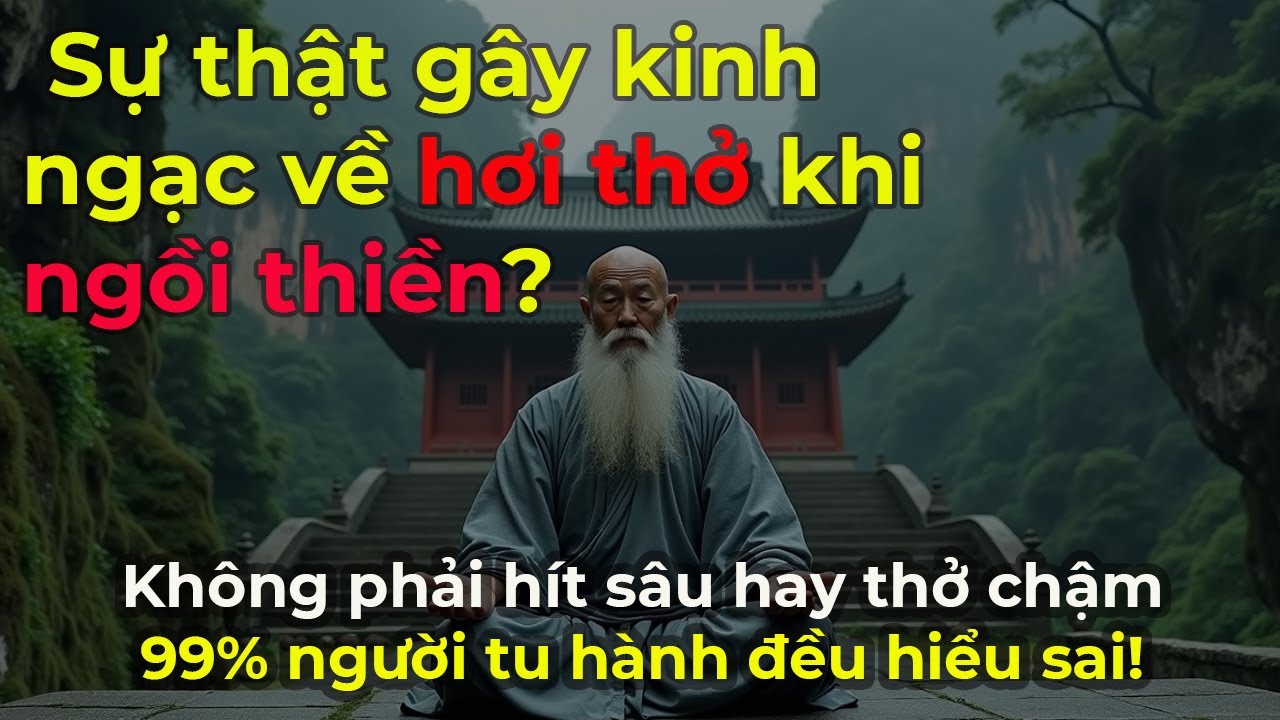 Sự thật gây kinh ngạc về hơi thở khi ngồi thiền: Không phải hít sâu hay thở chậm –99% người hiểu sai