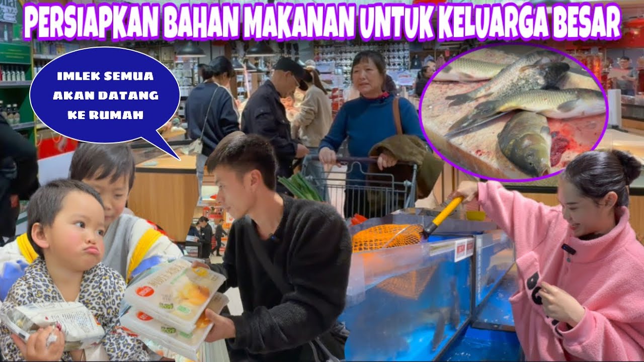 KELUARGA BESAR AKAN KE RUMAH KAMI DI DESA DIHARI IMLEK, BELI BANYAK BAHAN MAKANAN UNTUK PERSIAPAN 