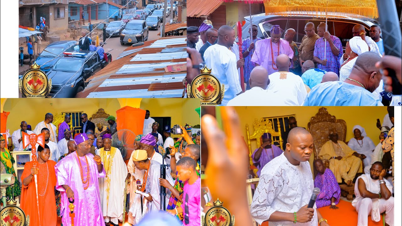 Iyere-Ifa procession for Alaafin during his visit to Ijo Ifa for his birthday prayers and speech.