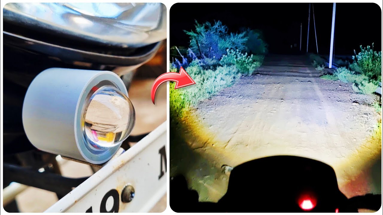 Installing High Bright Fog Light On Bike | Super Bright LED Fog Light For Bike | CreativeShivaji