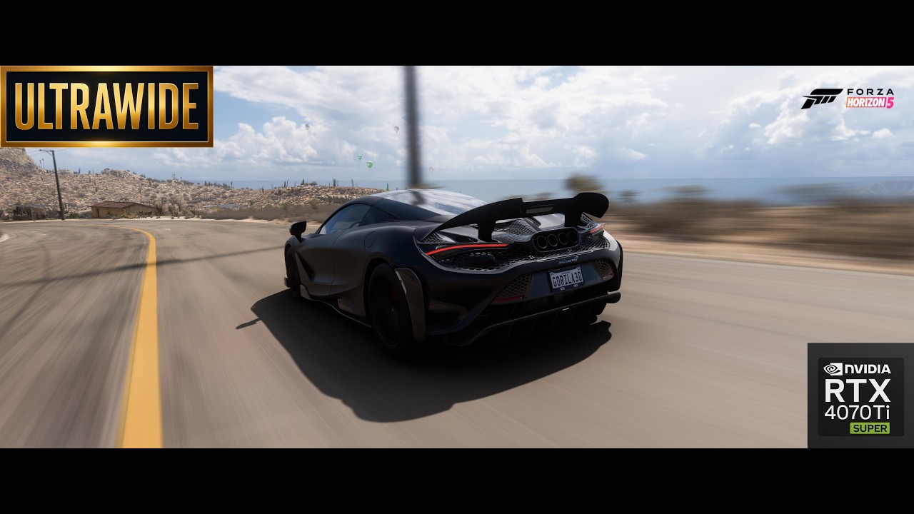 McLaren 765LT - Forza Horizon 5 Goliat - Moza CS V2P Wheel Gameplay - Ultrawide