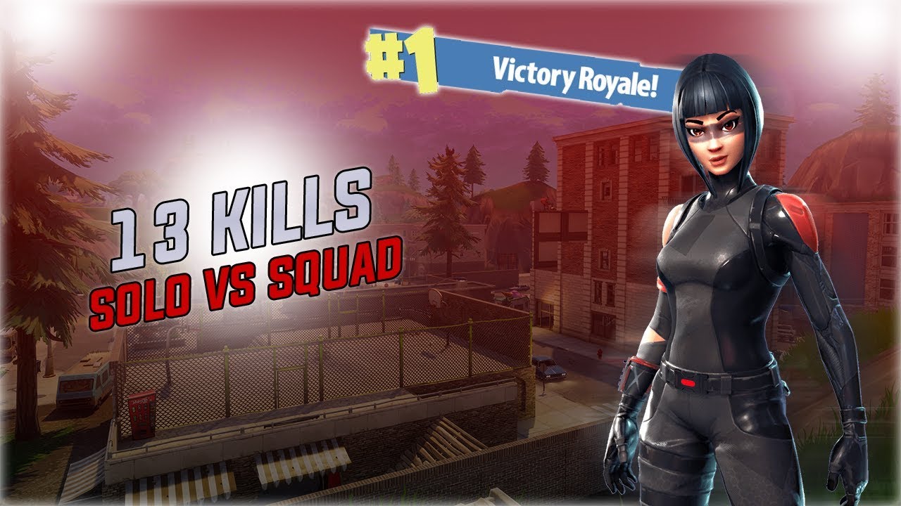 Solo vs Squad | 13 Kills | Fortnite Gameplay