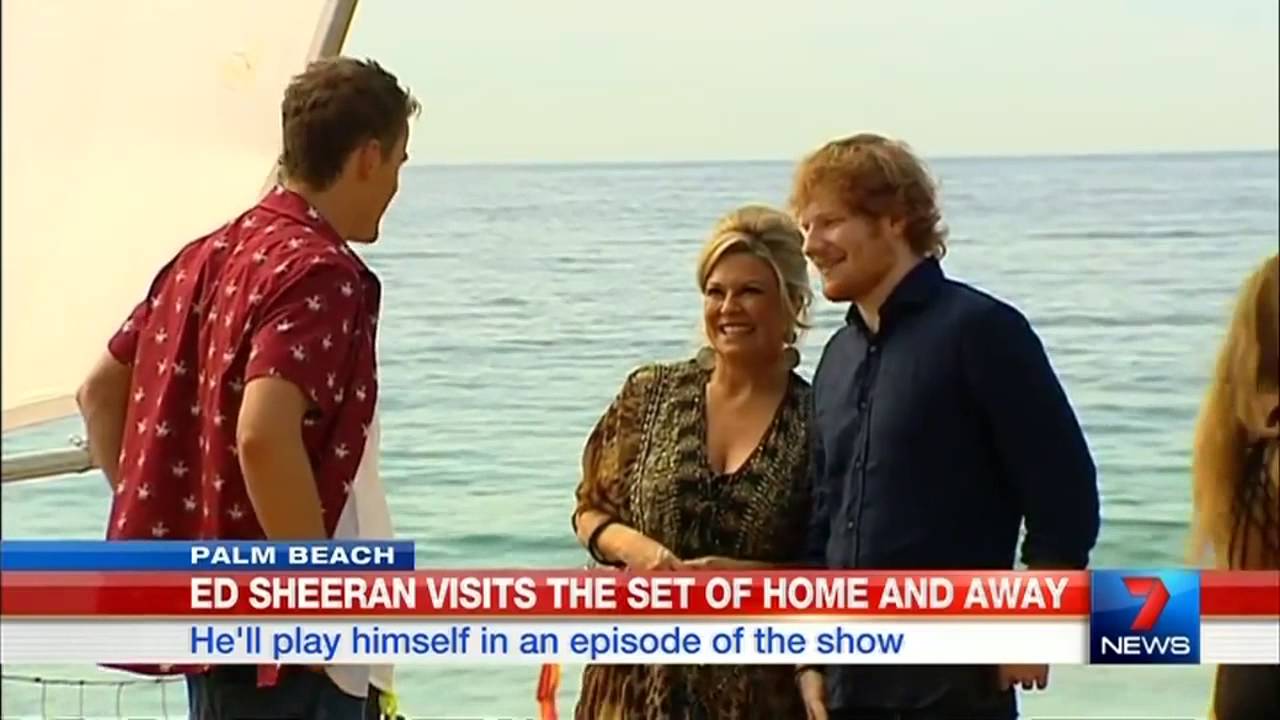 Ed Sheeran hits Summer Bay