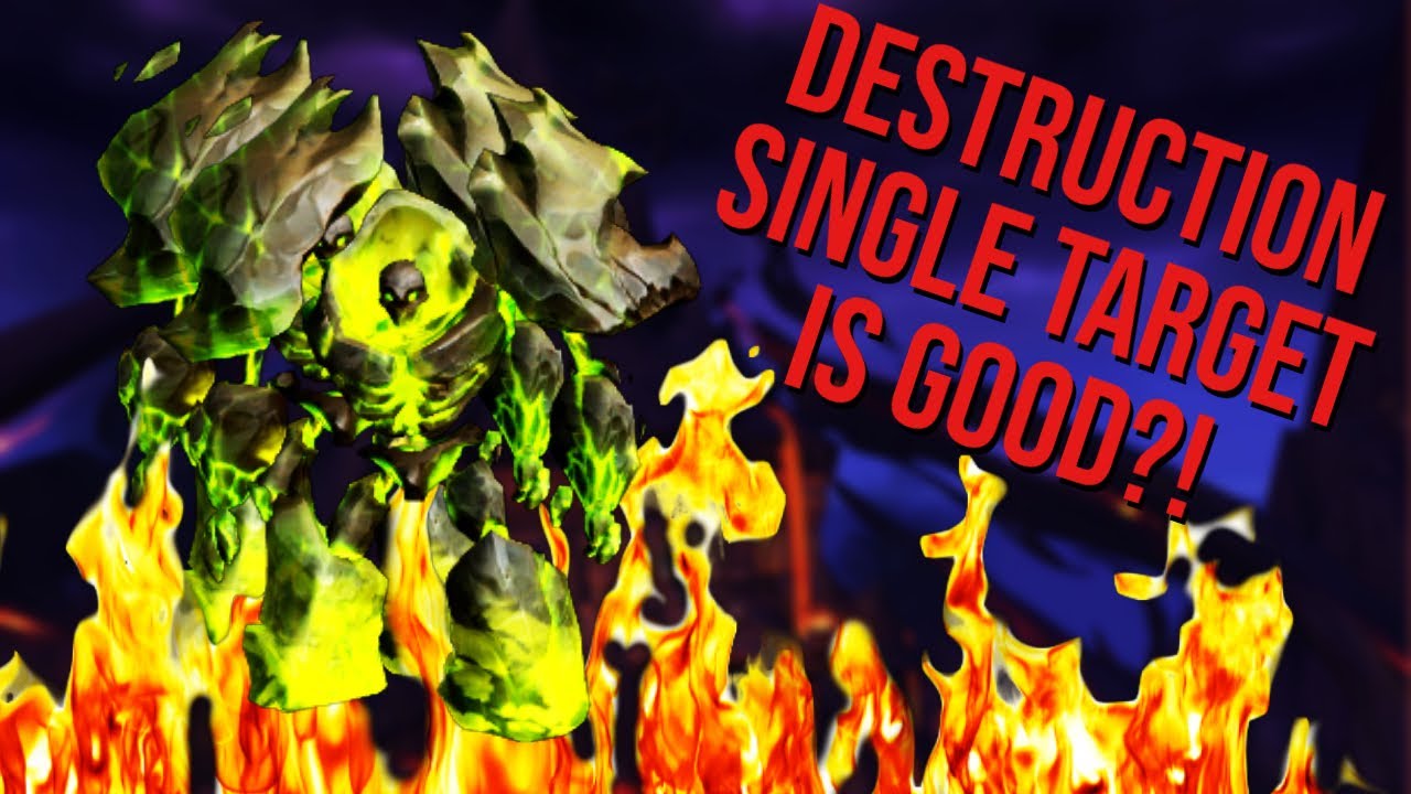 10.0 Dragonflight Destruction Warlock Single Target Build/Guide, Trinkets, Stat Priority & Rotation!