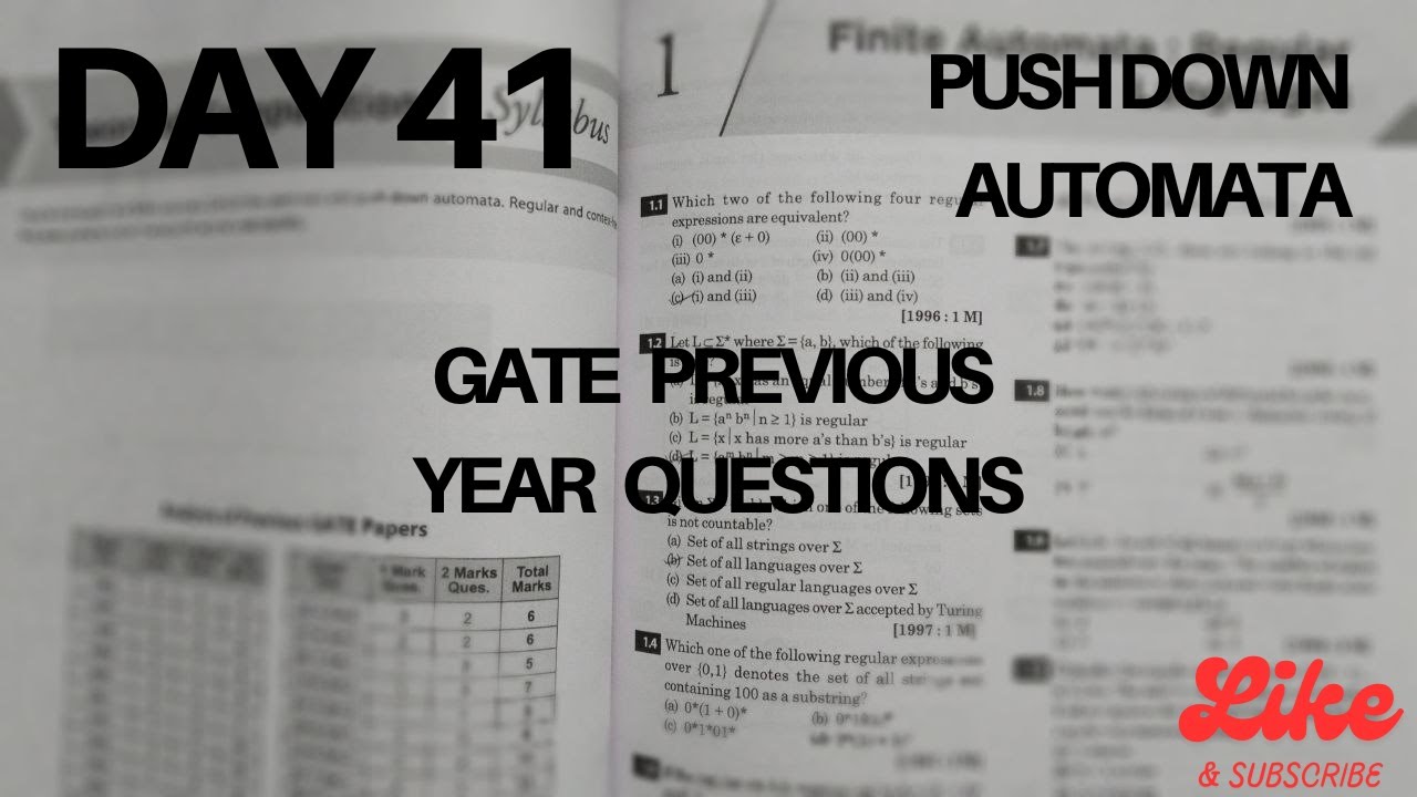 GATE 2026 Theory of Computation PYQ's  |  Day 41