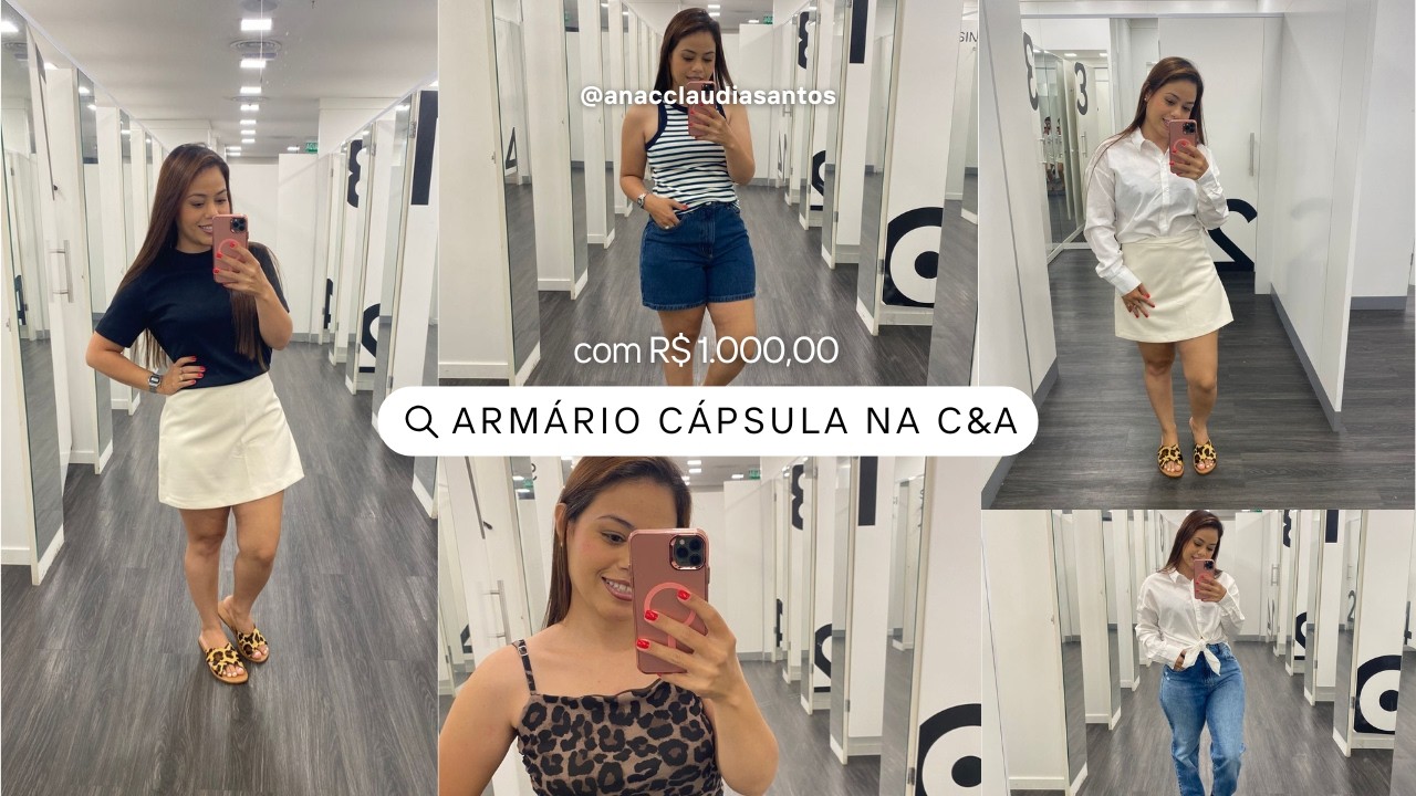 Montando ARMÁRIO CÁPSULA com menos de MIL REAIS na C&A