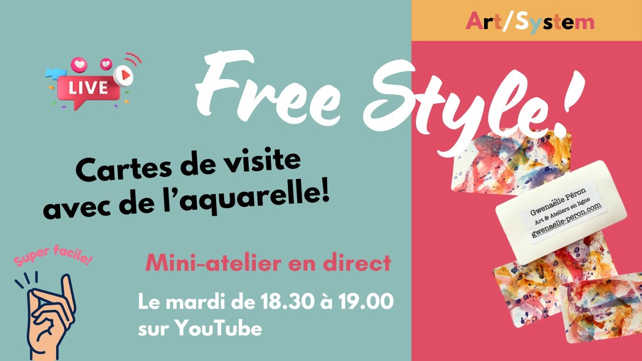 Des cartes de visite uniques avec juste de l'aquarelle! #12