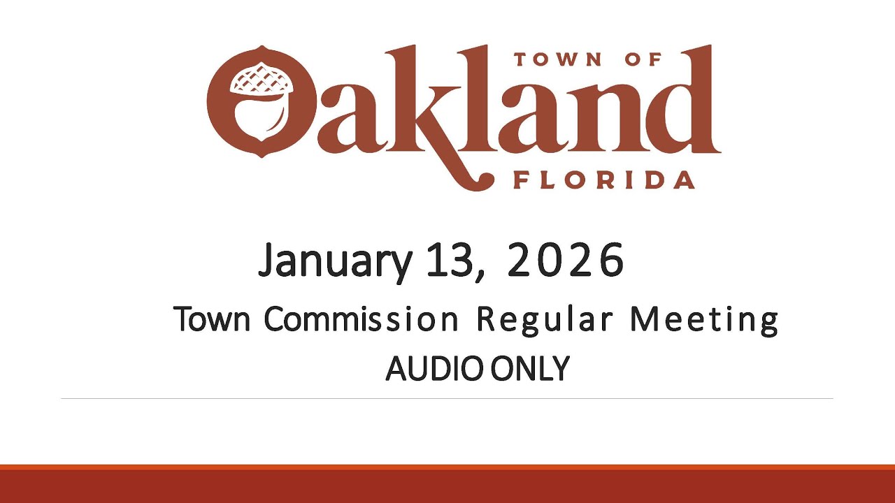 01-13-2026 Town Commission Regular Meeting (Audio Only)