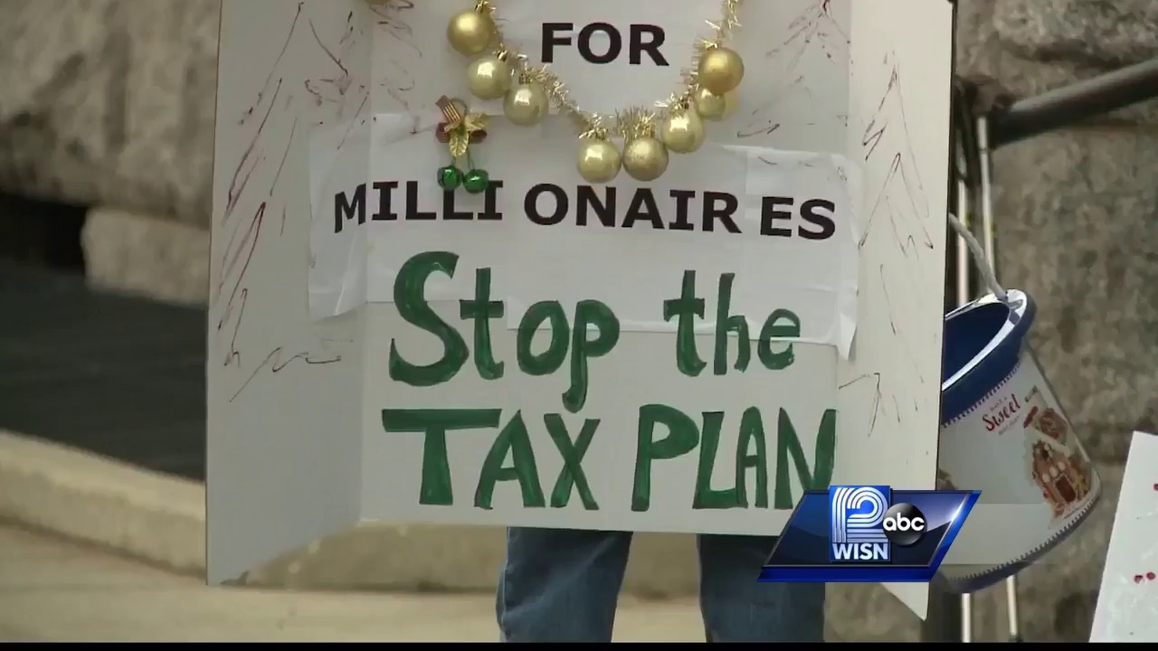 Senior citizens hold tax plan protest at federal courthouse