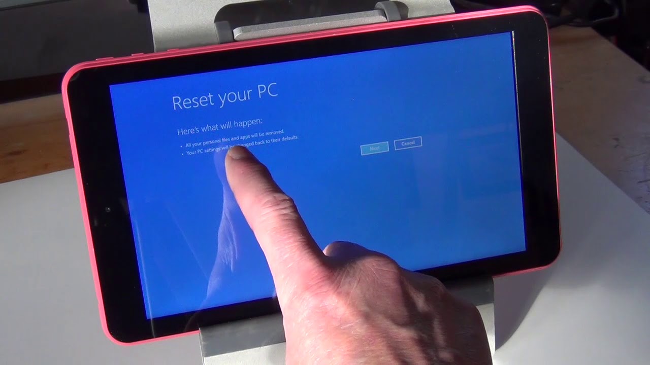 FACTORY RESET EMATIC EWT932PN WINDOWS TABLET w/o the PASSWORD