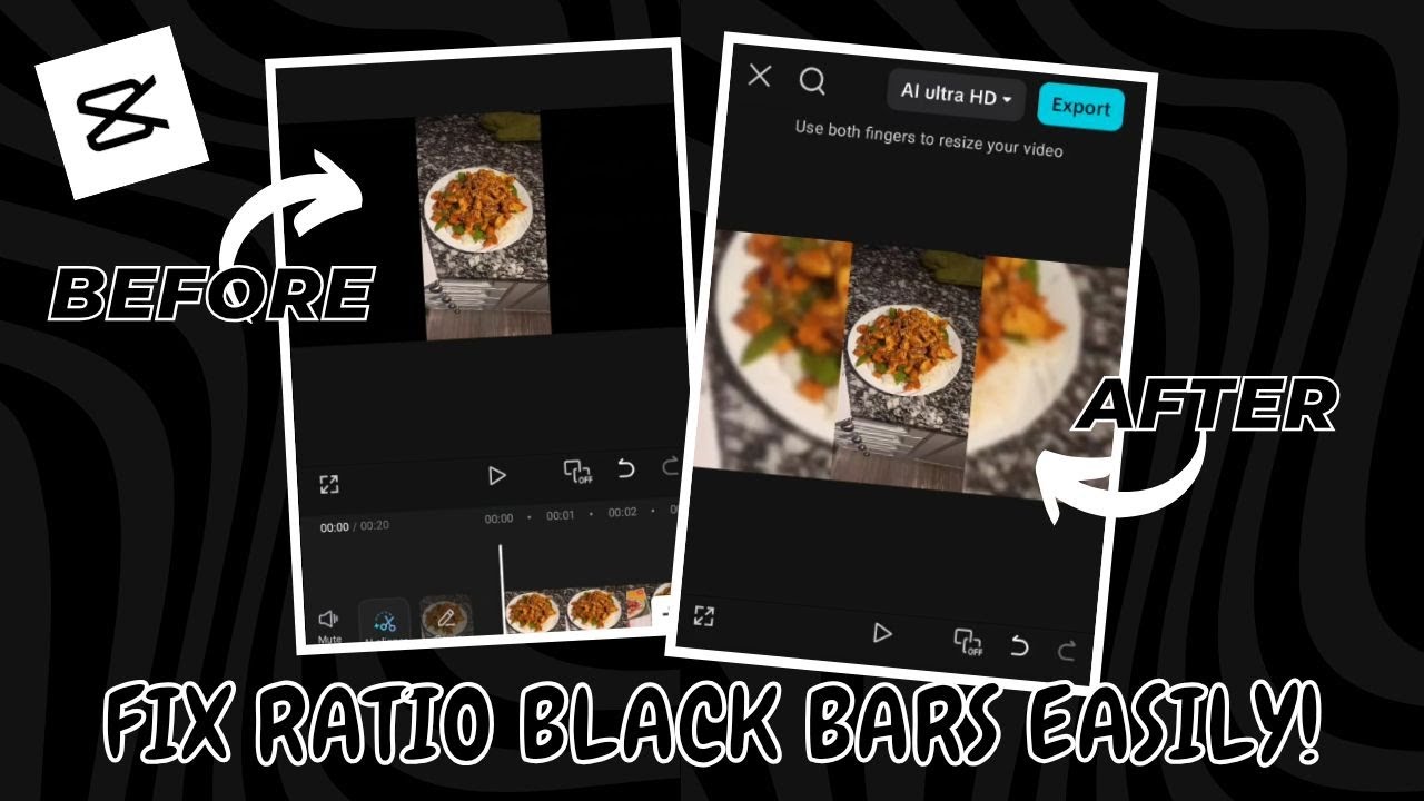 How to Fix Black Ratio Bars in CapCut Mobile