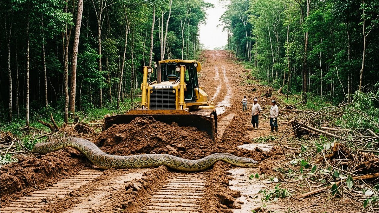 Oh ho. .Incredible bulldozer D6R XL Full - Time work in tidying up Old Plantations Road 