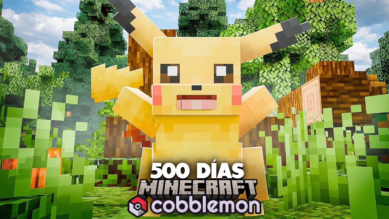 Sobreviví 500 DÍAS en Minecraft POKÉMON (Cobblemon)