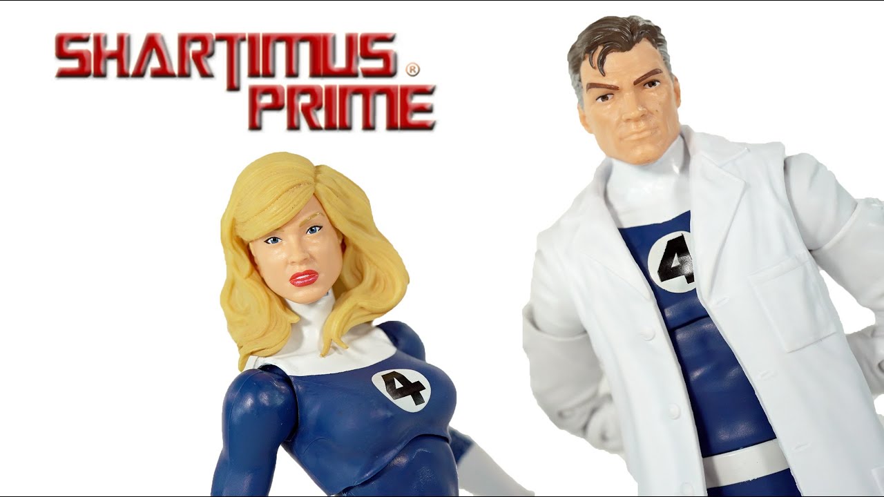 Marvel Legends Mr  Fantastic & Invisible Woman 2021 Vintage Collection Retro Hasbro Figure Review