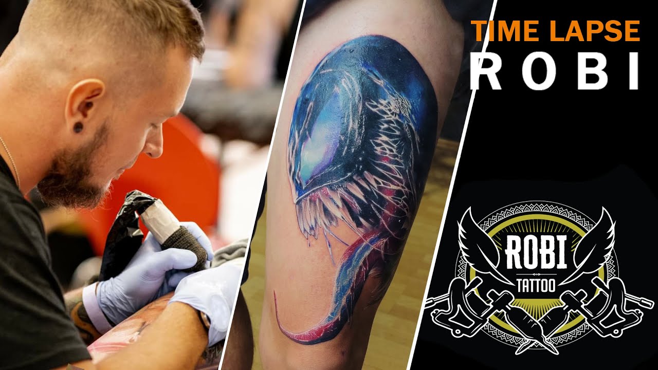 Venom Time Lapse tattoo - Robi Tattoo