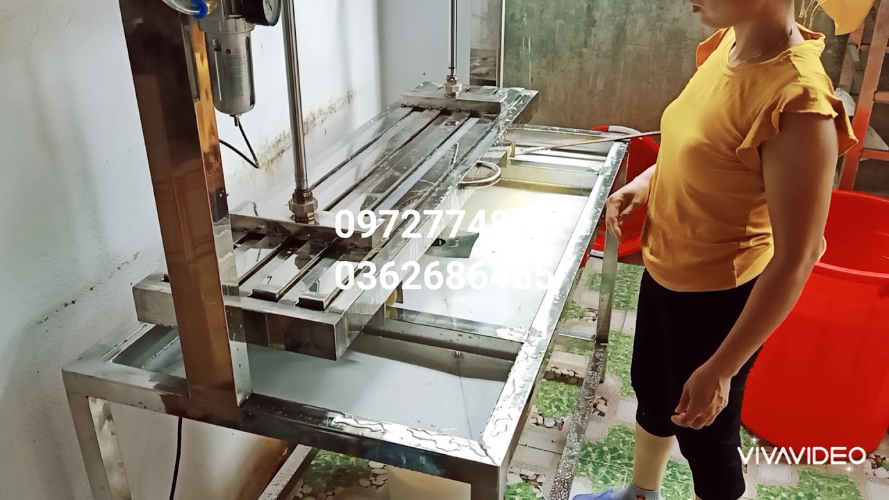 Công nghệ làm đậu mới bàn ép đậu hơi Cơ Khí Anh Đức