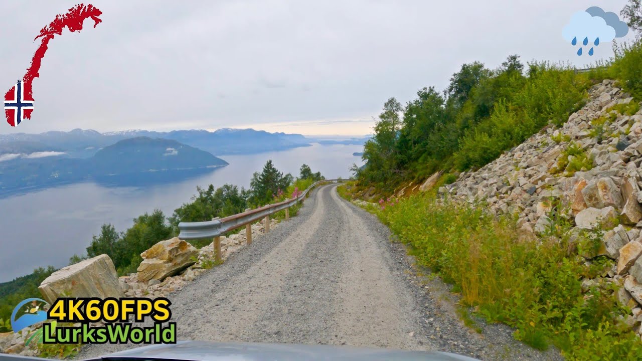 Scenic Drive in Norway - Ålvik To Steinsdals waterfall - 4K60