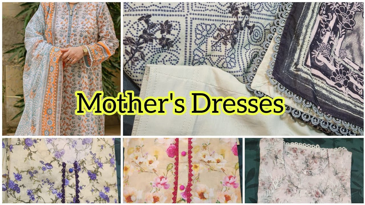 How to design summer dresses for ladies | Elegant mother's dresses designs and stitching available 