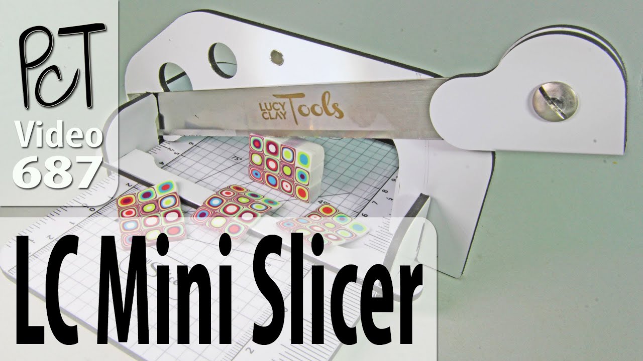 Lucy Clay Mini Slicer Demo for Slicing Polymer Clay Canes