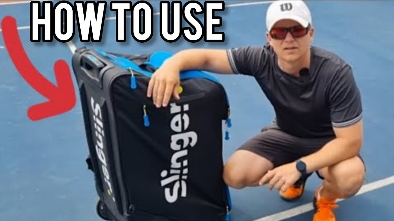 How to use the SLINGER BALL MACHINE | with drill | NOT SPONSORED