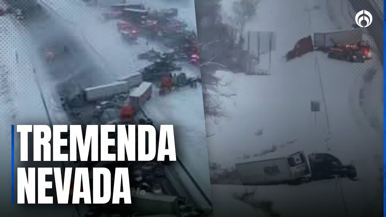 Tormenta invernal deja carambola de 50 autos en carretera de Indiana