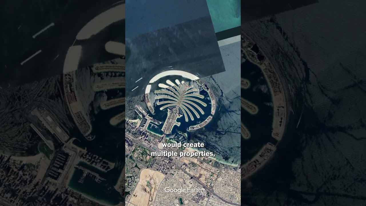 The Palm jumeirah in Dubai