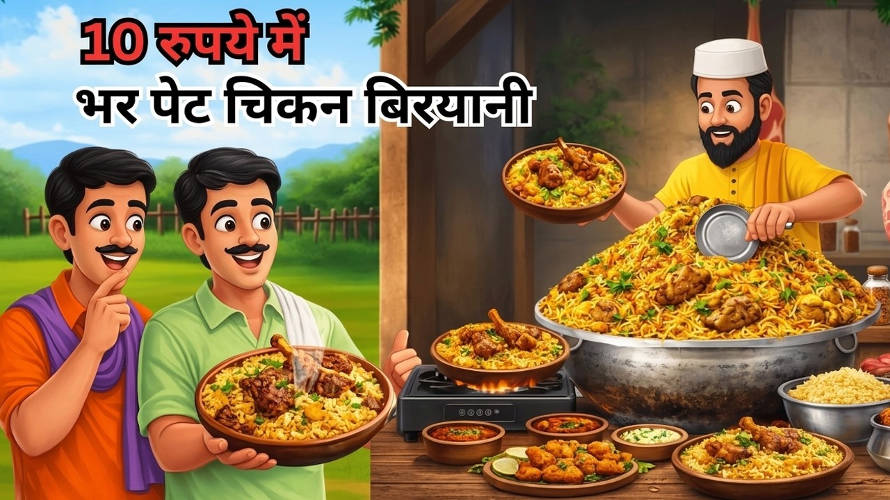 चिड़ा बिरयानी | Garib Kauwa Biryani Wala | Hindi Kahani | Moral Stories