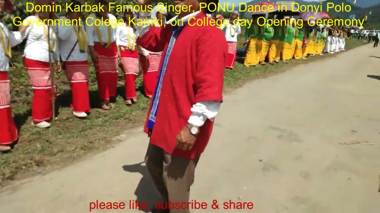 Sri Domin Karbak great Singer at DPGC Kamki, on College day opening ceremony