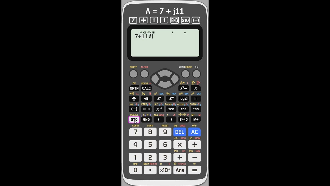 Números Complejos en sistemas de ecuaciones con calculadoras CASIO fx-570, fx-991 y fx-GC50 ClassWiz