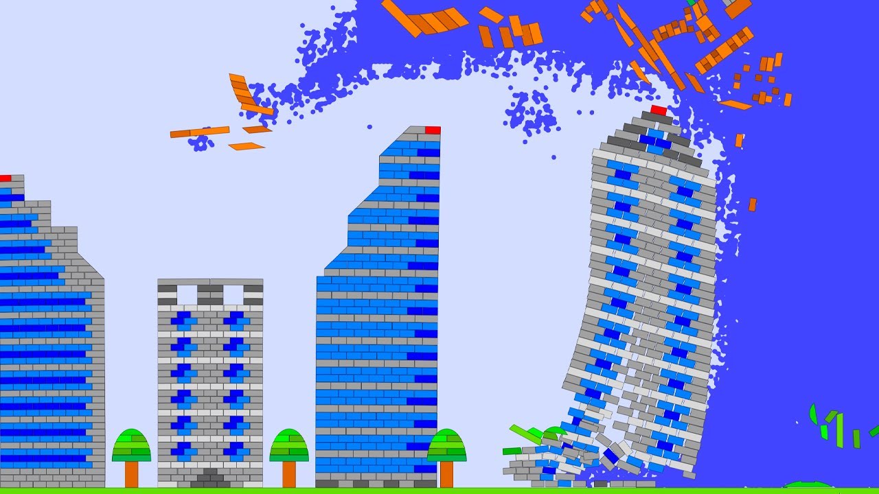 Algodoo | Tsunami Simulation 13