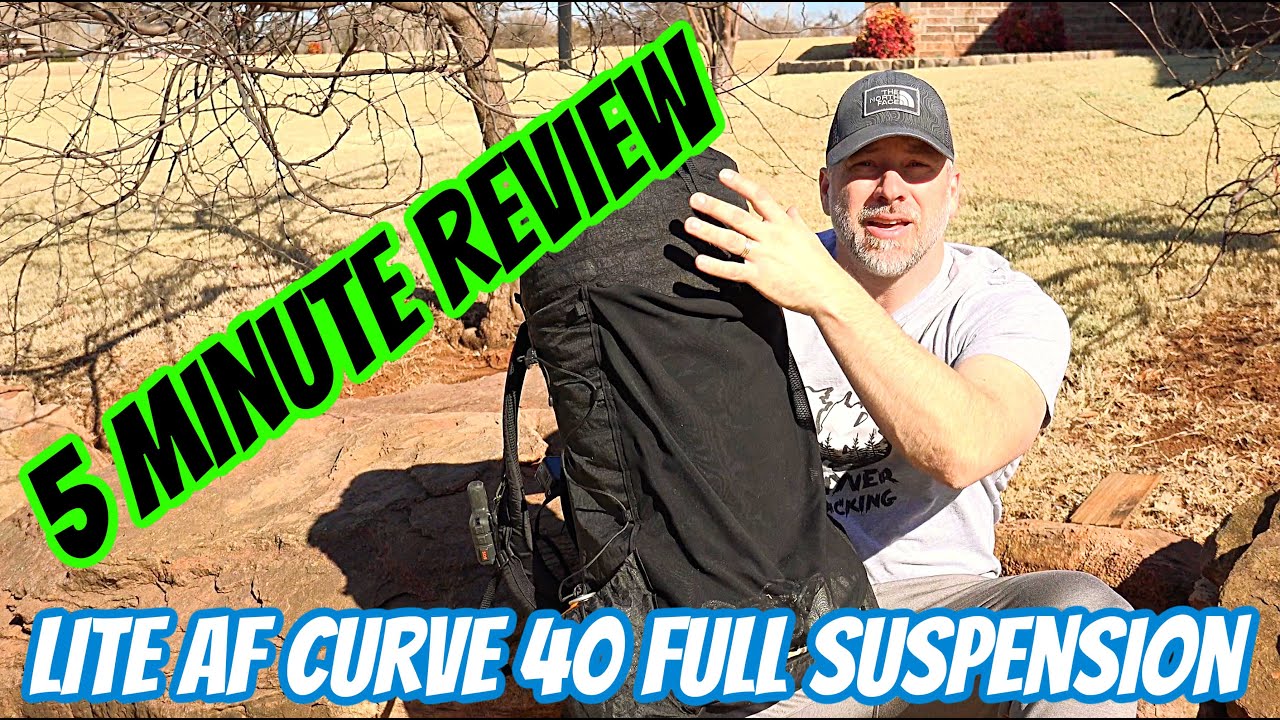 5 Minute Backpacking Gear Review // LiteAF Curve 40 Full Suspension Dyneema Backpack