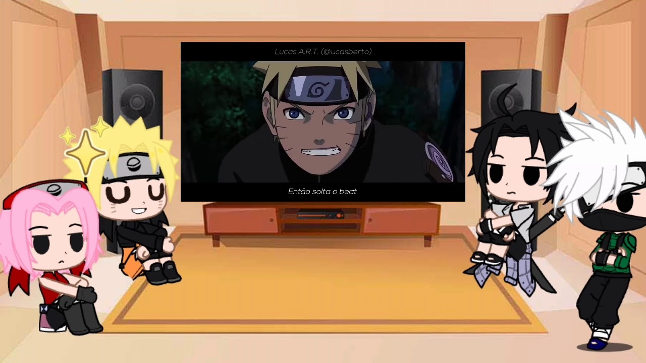 🍥💛Time 7 reagindo ao Rap Animes no topo {7 minutoz}💛🍥