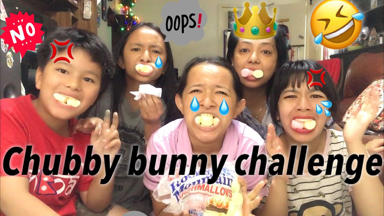 CHUBBY BUNNY CHALLENGE || AMITA GRG AND FAMILY ❤️